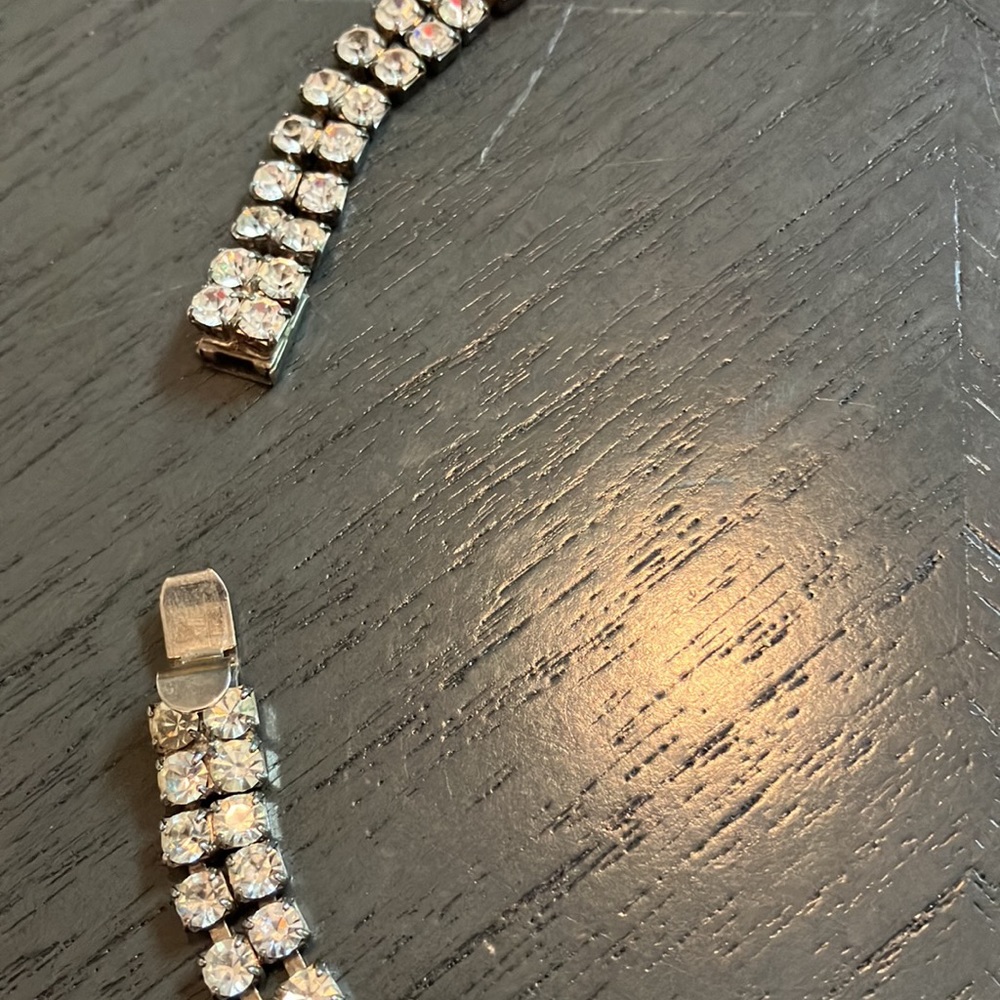 Vintage double stranded rhinestone necklace - Picture 4 of 4